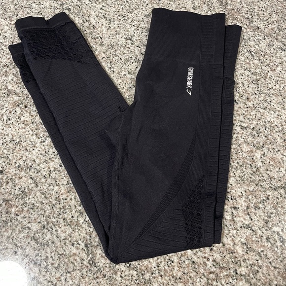 EUC Gymshark Vital Seamless Leggings Black Size Small - Picture 5 of 9